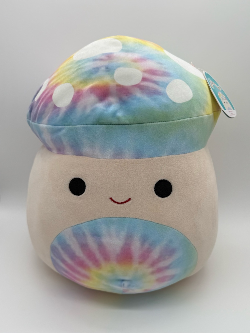 Squishmallows Kervena The Tie-Dye Mushroom 14” Kellytoy Plush Toy - NWT